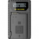 NITECORE UNK1 Cargador Nikon EN-EL14/14A/15 DUAL(2BATERIAS 1 Usb)