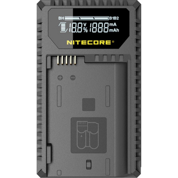 NITECORE UNK1 Cargador Nikon EN-EL14/14A/15 DUAL(2BATERIAS 1 Usb)
