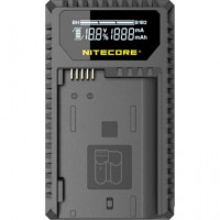 NITECORE UNK1 Cargador Nikon EN-EL14/14A/15 DUAL(2BATERIAS 1 Usb)