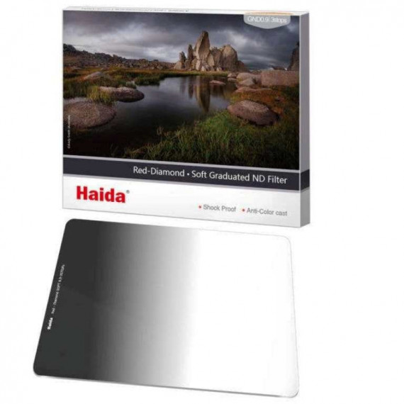 HAIDA Filtro Red Diamond Soft Grand Nd 0.9 150X170MM 3 Pasos