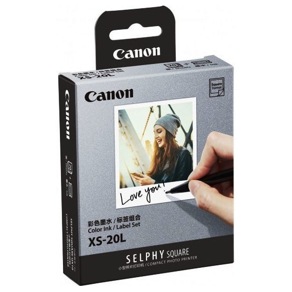 CANON Selphy Pack de Papel y Tinta XS-20L - 20 Hojas