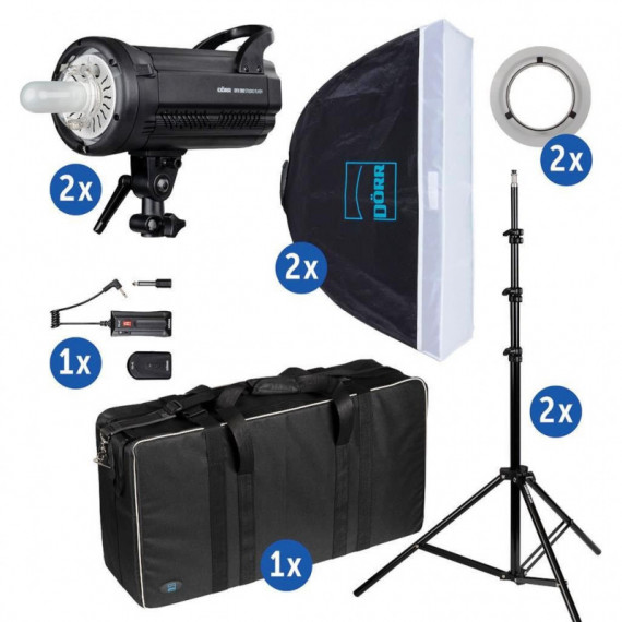 DORR Set de Estudio DFX-300 con Ls, SB-5070, Bolsa