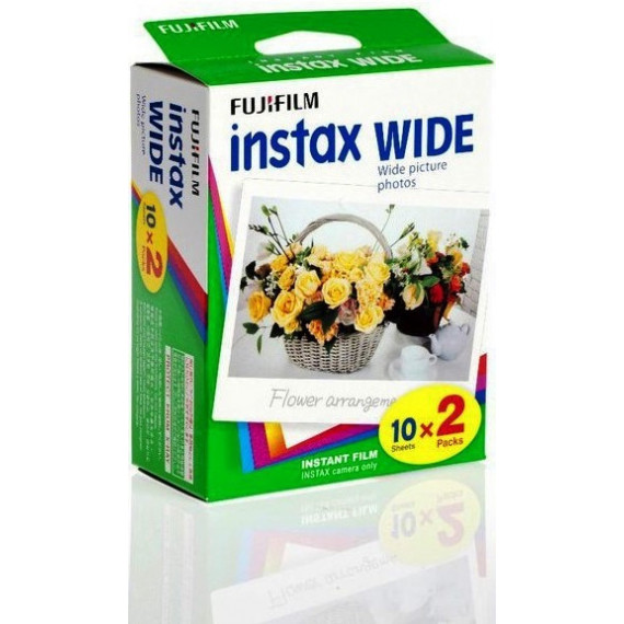 FUJIFILM Instax Wide Pack de 10X2 (20 Peliculas)