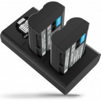 NEWELL Cargador Doble + 2 Baterias EN-EL15B