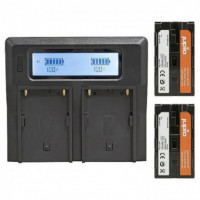 JUPIO Cargador Doble + 2 Baterias P/sony F970 Ref. JPL0970