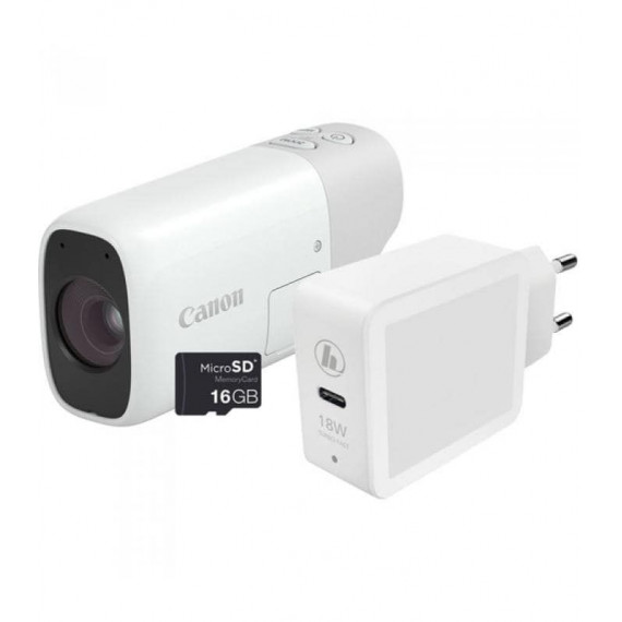 CANON Powershot Zoom - Videocámara de Bolsillo con Superzoom 100-400MM + Micro Sd + Ac Adapt. Kit -