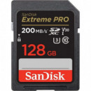 SANDISK Tarjeta Extreme Pro Sdxc Uhs-i 128GB 200MB/S