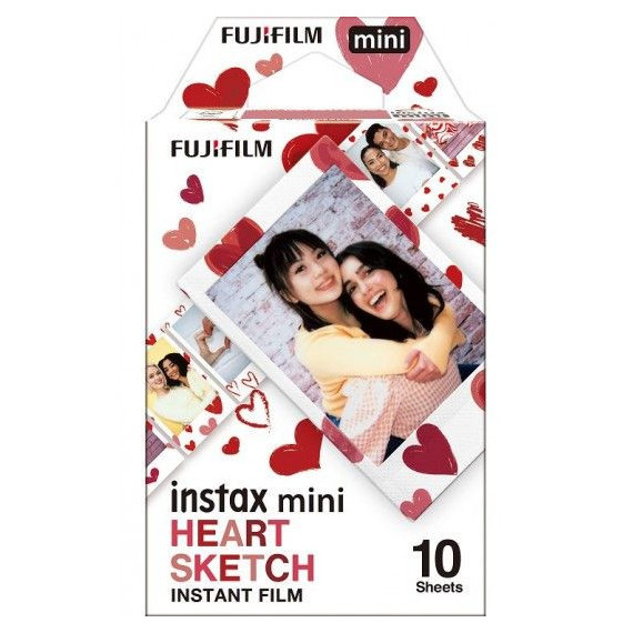 FUJIFILM Pelicula Instax Mini Heart Sketch