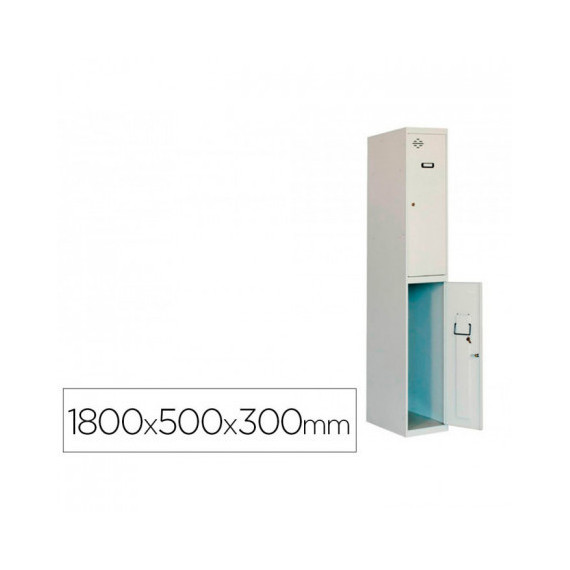 Taquilla Metálica Simon 2 Puertas BIP.300IMI.1.80X30X50CM