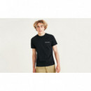 Camisetas Hombre Camiseta DOCKERS Stencil Logo Beautiful Black
