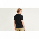 Camisetas Hombre Camiseta DOCKERS Stencil Logo Beautiful Black