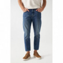 SALSA JEANS Vaqueros Hombre Vaqueros Salsa Tapered Vintage Medium Wash