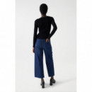 SALSA JEANS Camisetas Mujer Camiseta Salsa de Punto Canalé