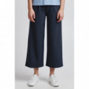 Pantalones ICHI Kate Wide Total Eclipse