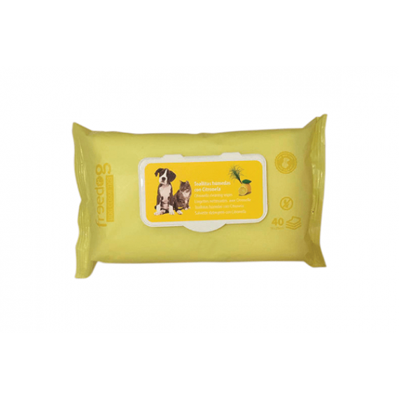 FREEDOG Toallitas Citronela L 40 Uds