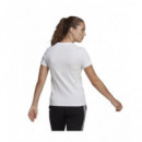 Camiseta ADIDAS Blanca Algodon Mujer