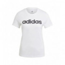 Camiseta ADIDAS Blanca Algodon Mujer