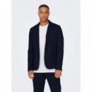 ONLY&SONS Chaquetas Hombre Blazer Only & Sons Mark Azul