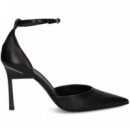 Abierto Lados Gilda Negro  CALVIN KLEIN