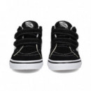 Botin 2 Velcros ante Negro/blanco  VANS