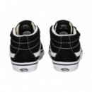 Botin 2 Velcros ante Negro/blanco  VANS