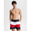 Bañador Reciclado Medio Largo Global Stripe de TOMMY HILFIGER