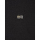 Camiseta TOMMY JEANS Badge Negra Logo Espalda