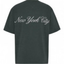 Camiseta TOMMY JEANS Skt Luxe Gris Oscuro