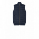 Chaquetas Hombre Chaleco ECOALF de Punto Trim Deep Navy