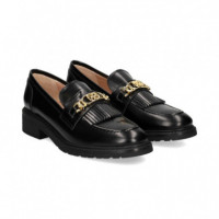 Moc.flecos Eslabon Florentic Negro  UNISA - Guanxe Atlantic Marketplace