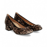 Bailarina Lazo Terciopelo Leopardo  UNISA - Guanxe Atlantic Marketplace