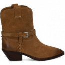 Botin Cowboy Hebilla ante Marron  ASH
