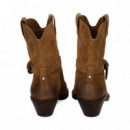 Botin Cowboy Hebilla ante Marron  ASH