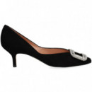 Salon Aplique Strass ante Negro  MIUXA