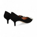 Salon Aplique Strass ante Negro  MIUXA