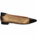 Punta Negro Bailarina Bronce  MIUXA