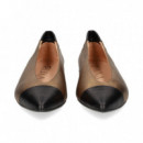 Punta Negro Bailarina Bronce  MIUXA