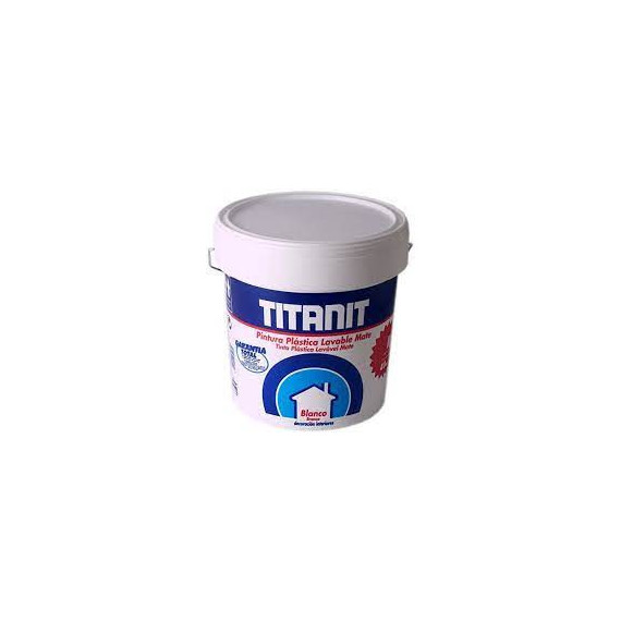 Pintura Titan Paredes y Techos Mate Titanit Interior Exterior Blanco 15 Litros