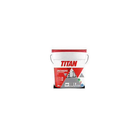 Pintura Titan Fachada Mate Exterior Interior F4 Blanco 4 Litros