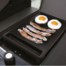 GRANDHALL ® Plancha para Quemador Lateral de la Barbacoa