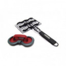 BROIL KING ® Cesta Deslizable & Prensa Hamburguesa