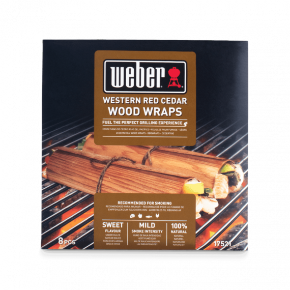 WEBER ® Wraps de Madera para Ahumar de Cedro Rojo del Pacífico