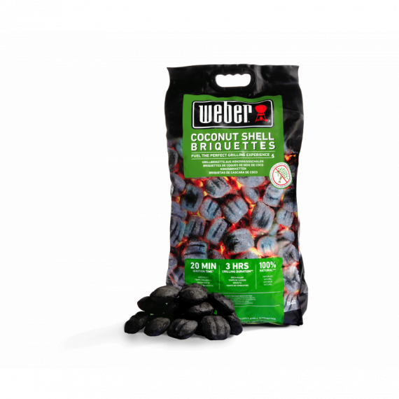 Weber ® Briquetas de coco para barbacoa 8 Kg.