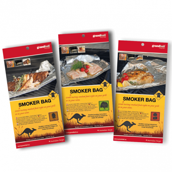 Grandhall® Bolsas de ahumado. Nogal