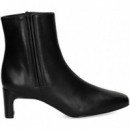 Botin Costura Lado Piel Negro  UNISA