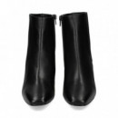 Botin Costura Lado Piel Negro  UNISA