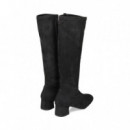 Bota Alta Stretch Negro  UNISA