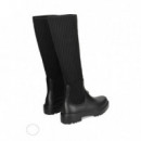 Bota Calcetin Negro  UNISA