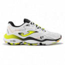 Zapatillas Joma T.smash 2302 Blanco Amarillo Fluor  JOMA PADEL