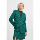 Chaquetas Mujer Blazer ICHI Kate Oversize Cameleon Cadmium Green